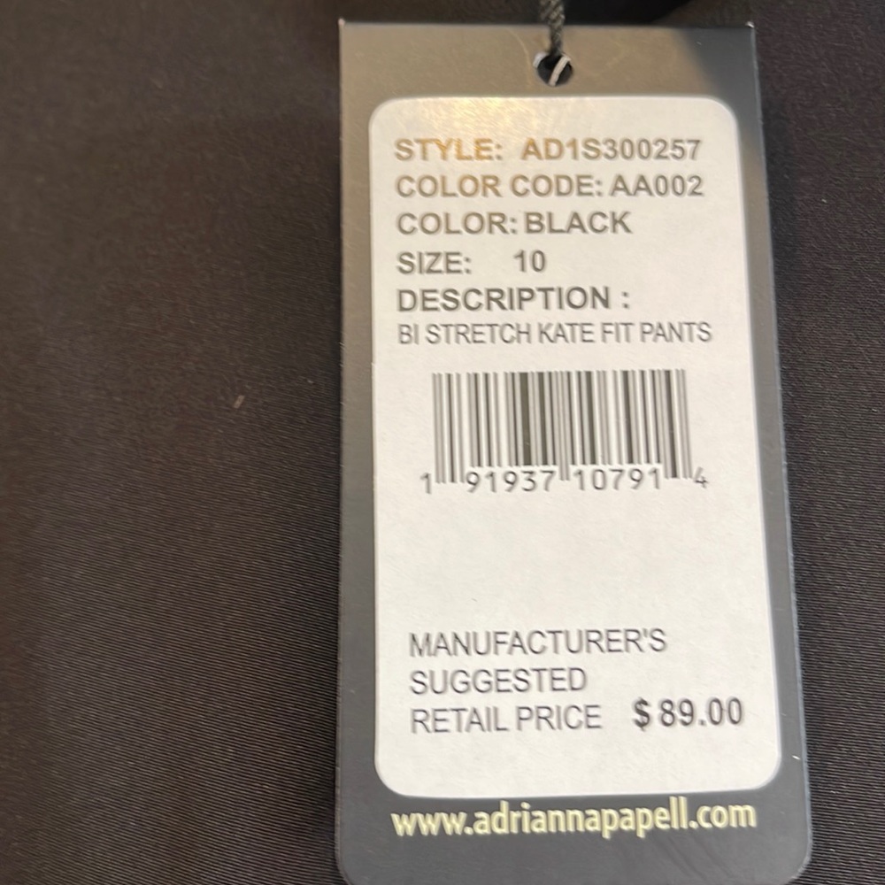 Adrianna Papell dress pants size 10 with tapered leg